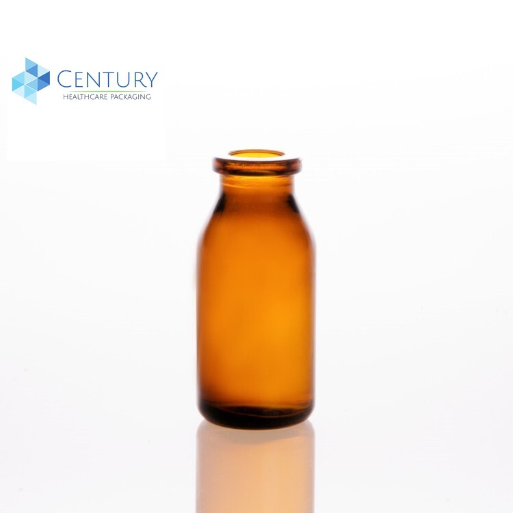 The amber glass vial 10ml for injection ISO Type II$III