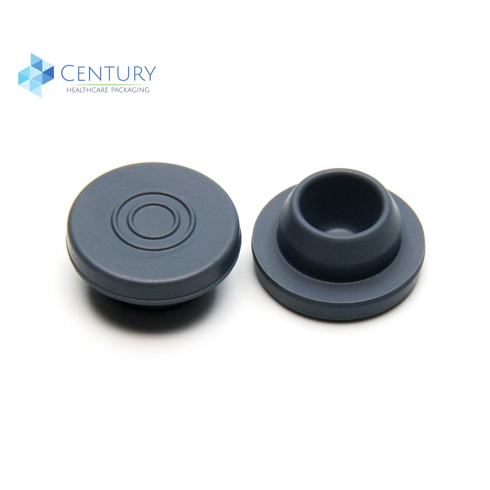 20mm grey color butyl rubber stopper for injection for glass vials