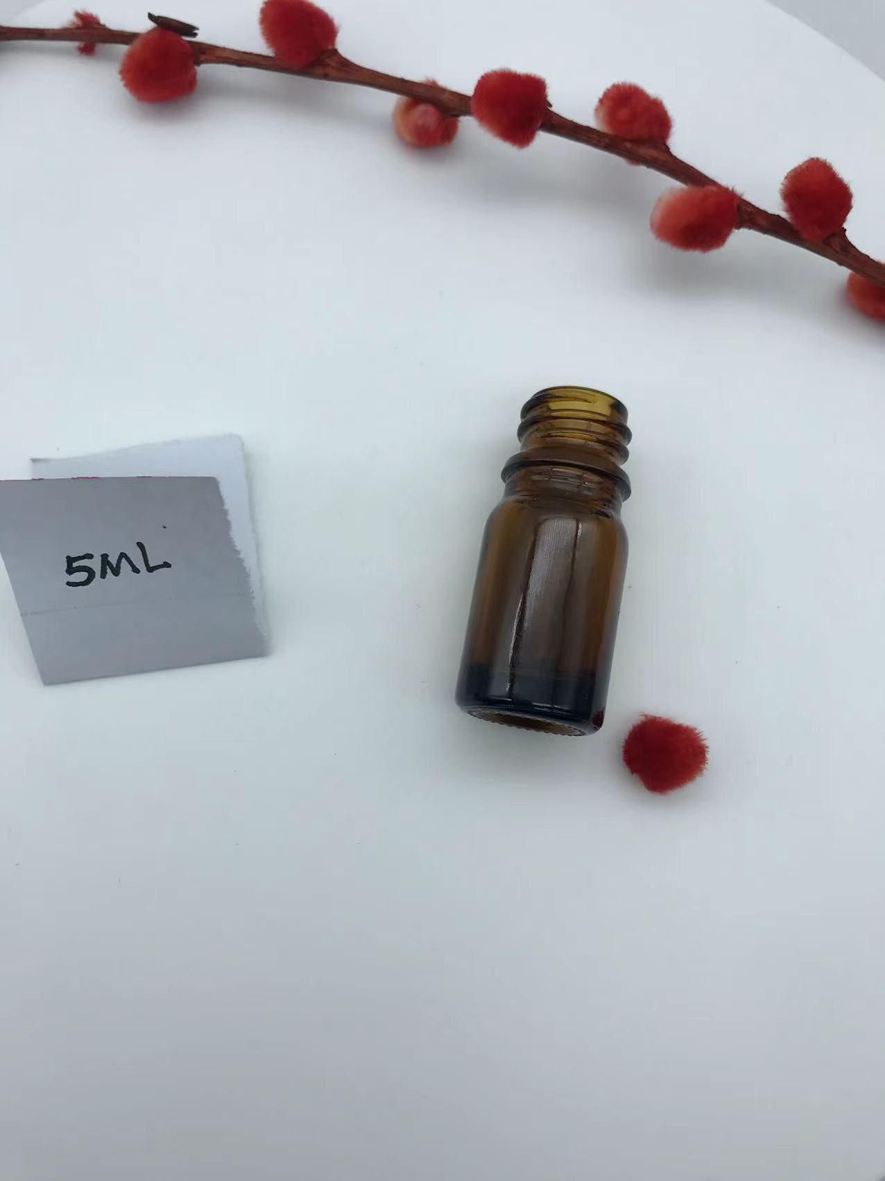 5ml Amber Dropper Glass Bottle