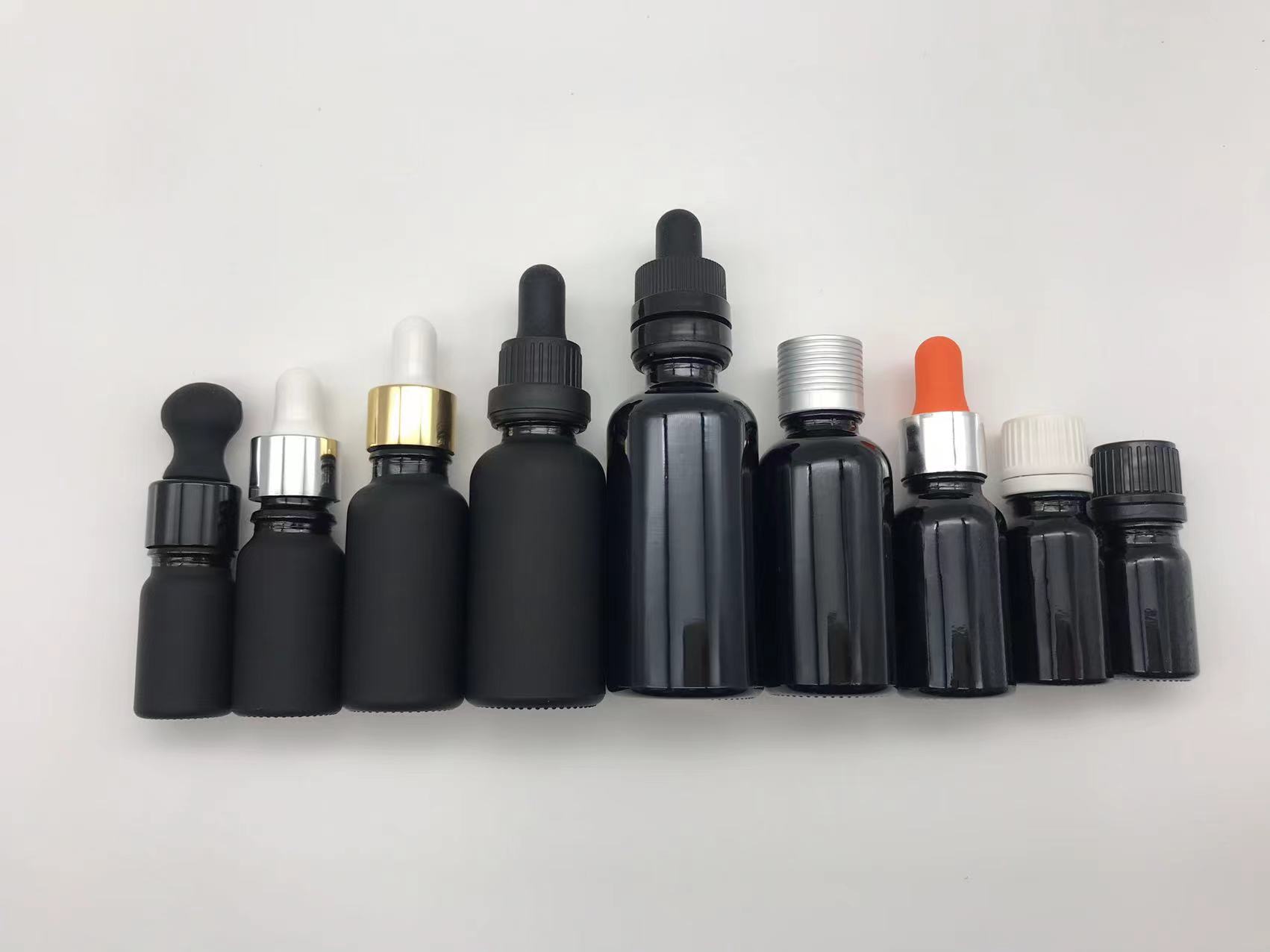 10ml Black Dropper Glass Bottle