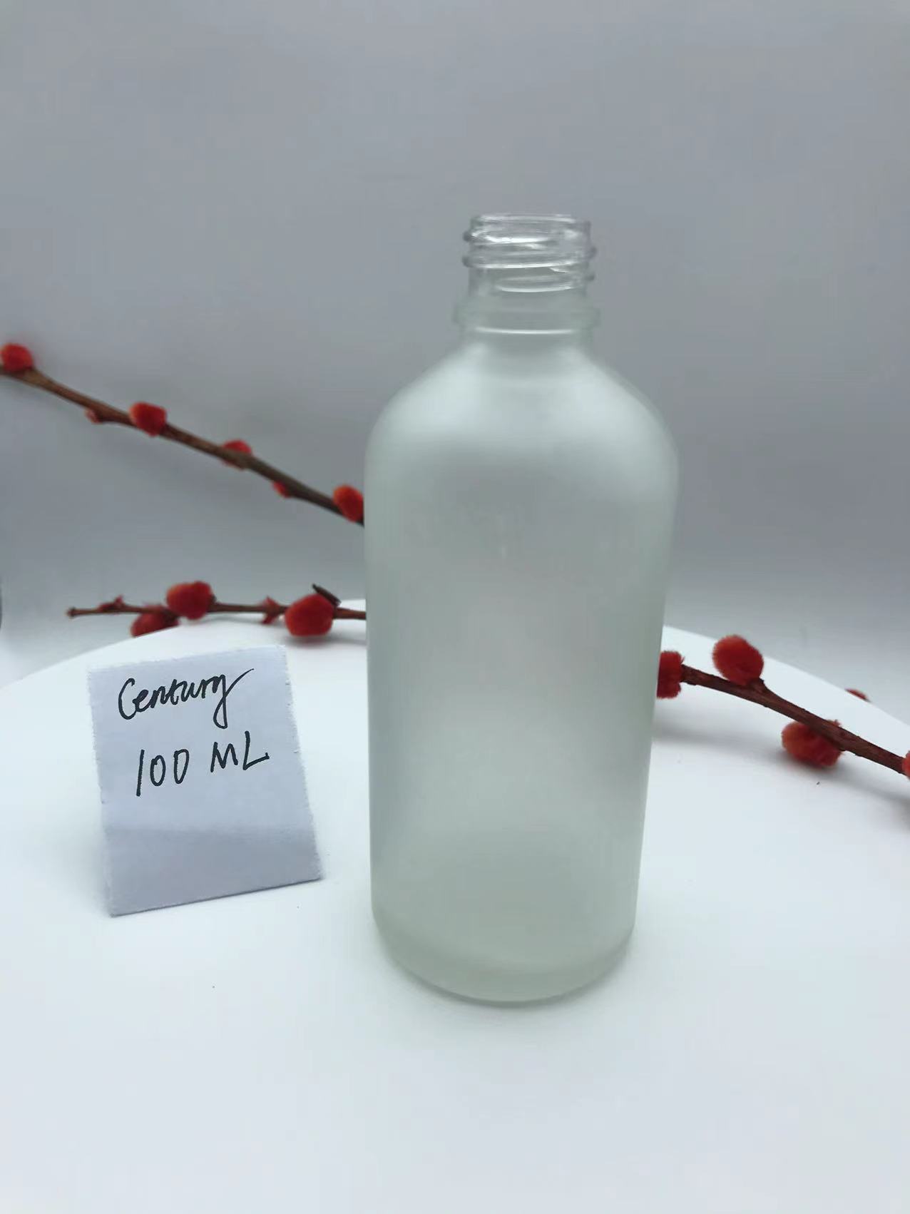 100mlmatte clear dropper glass bottle