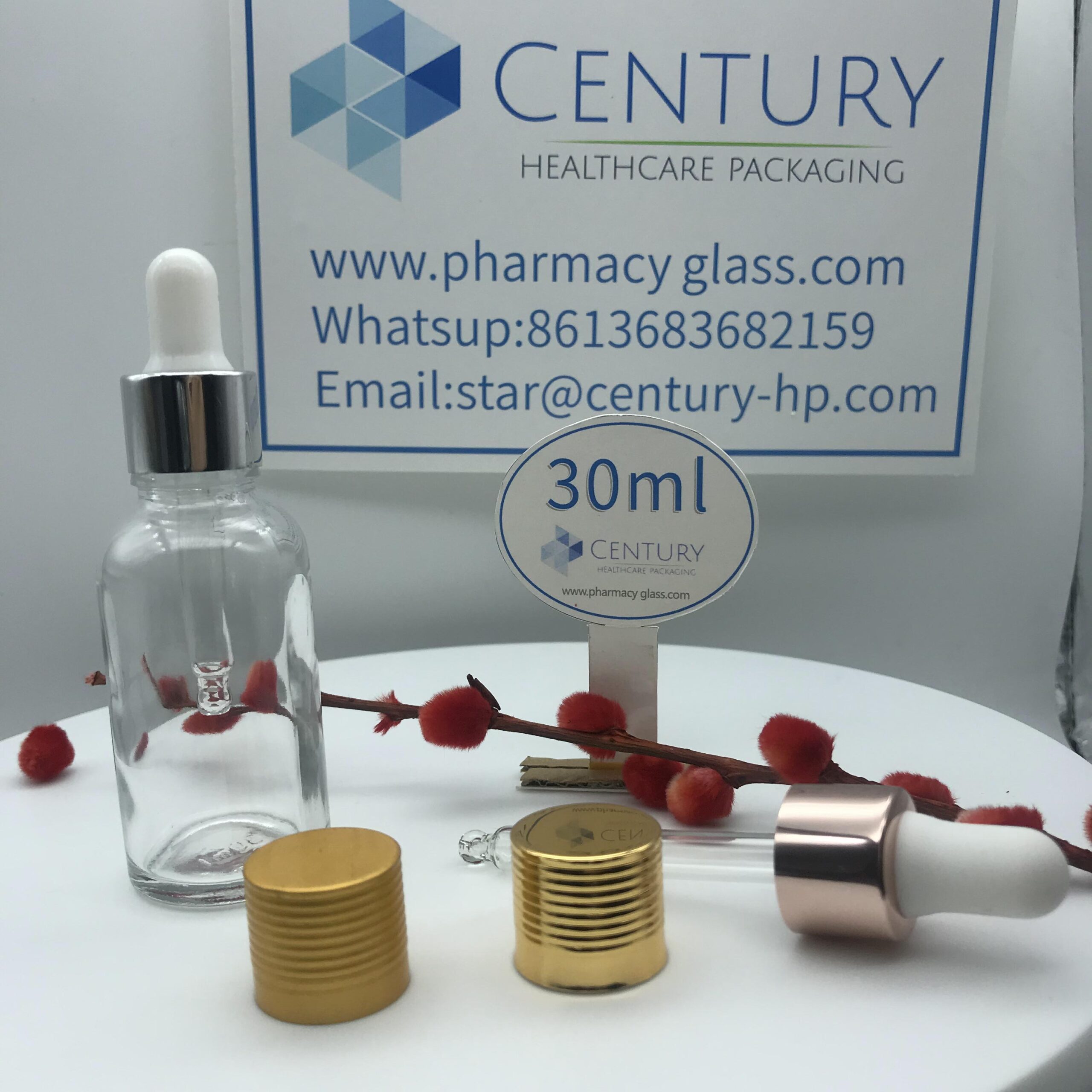 30ml  Glass Bottle and cap