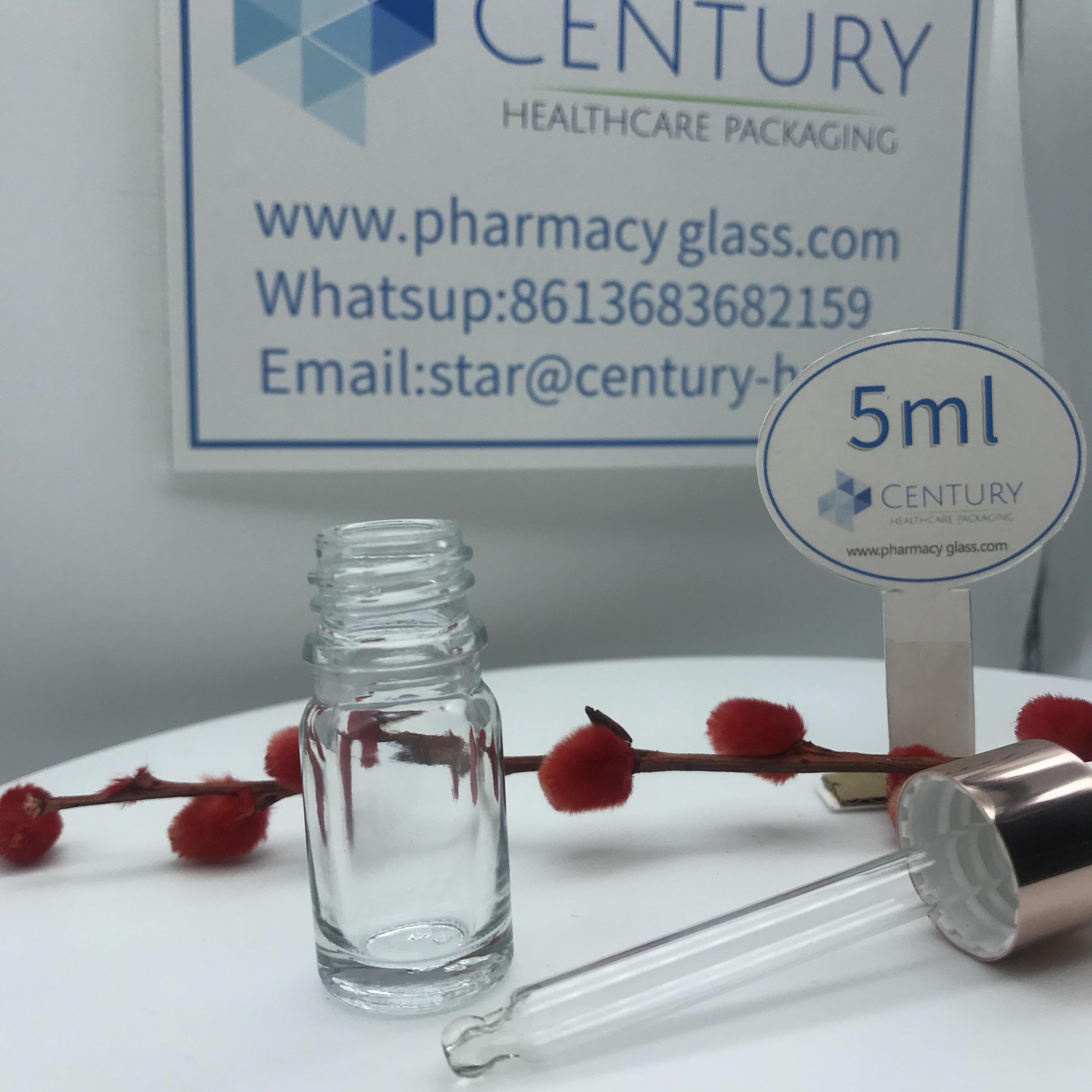 5ml Dropper Glass Bottle and cap