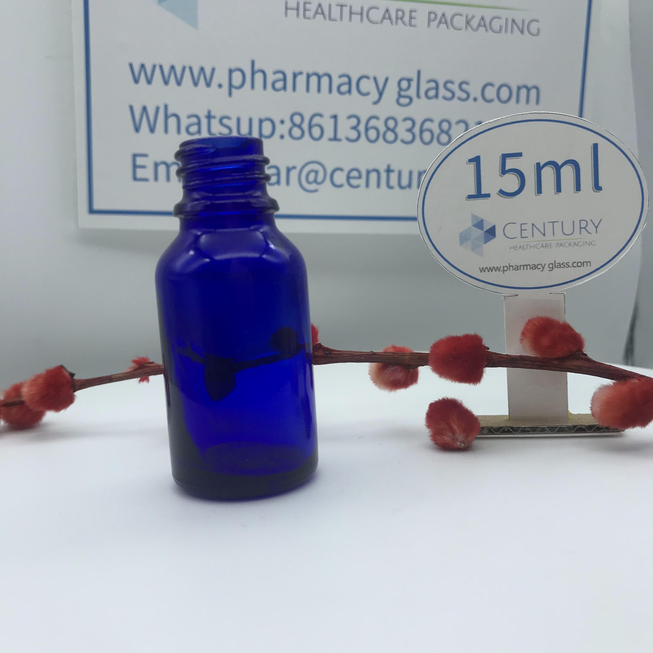 15ml Blue Dropper Glass Bottle