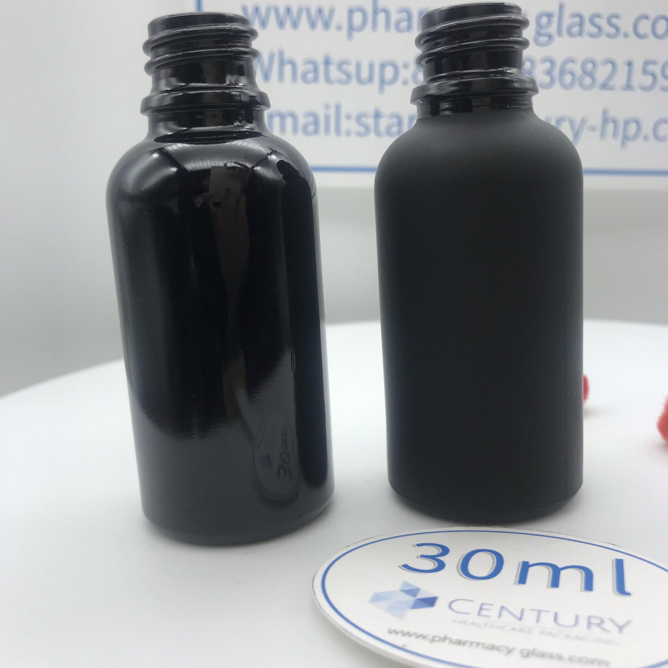 50ml mate Black Dropper Glass Bottle