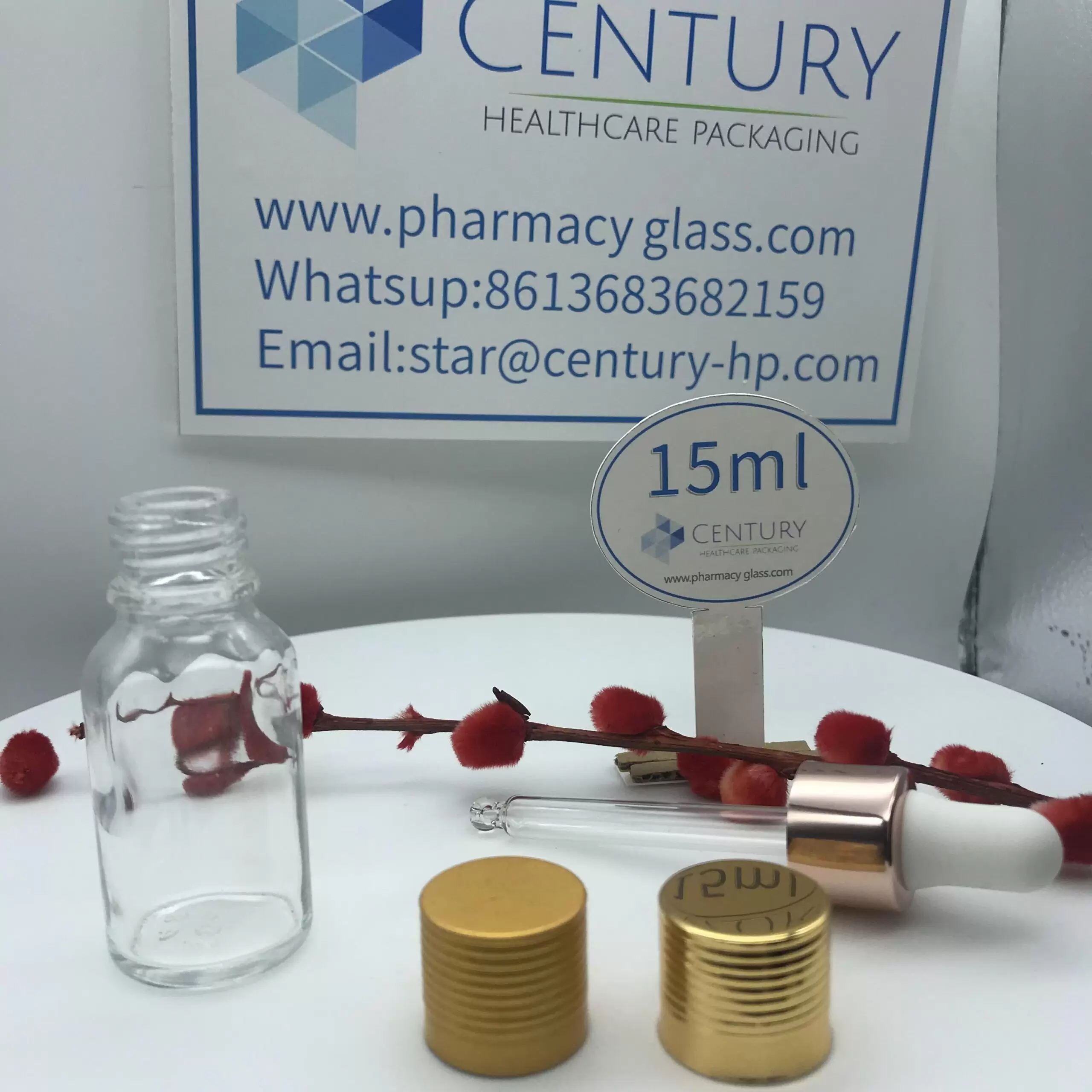 15ml Dropper Glass Bottle and cap